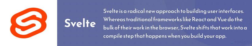 Svelte front-end framework