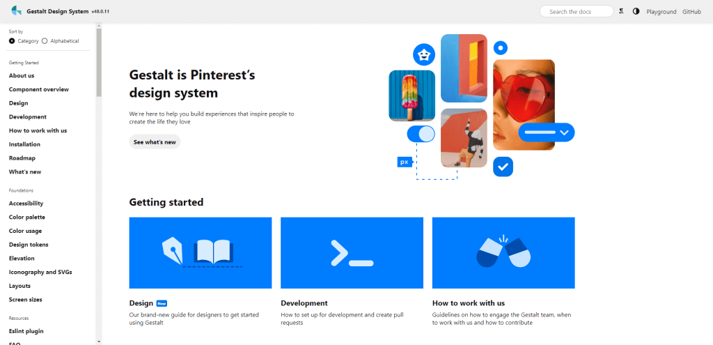 Gestalt - Pinterest design system