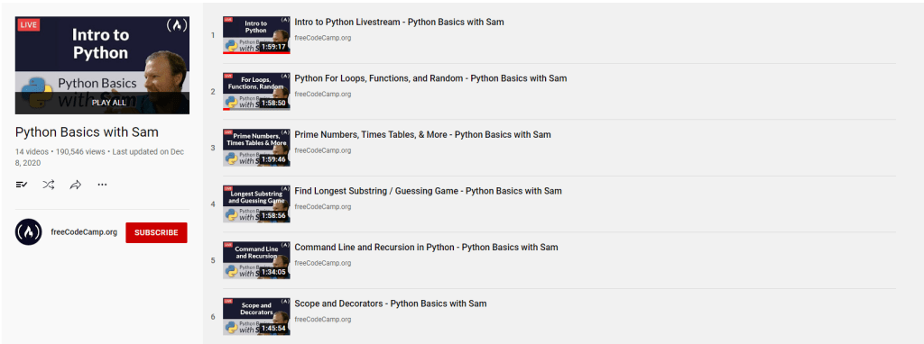 Python Basics with Sam