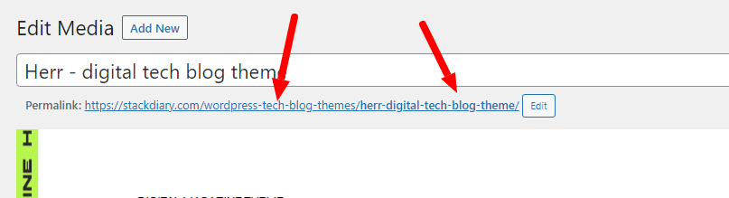 attachment pages example