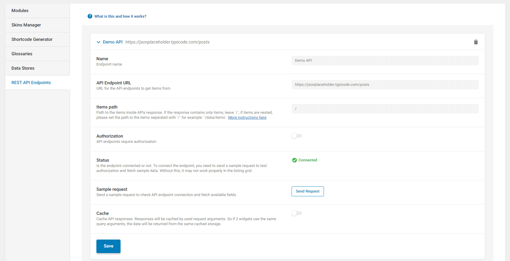 Rest API endpoint demo JetEngine