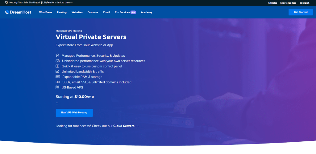 Managed VPS Hosting - DreamHost