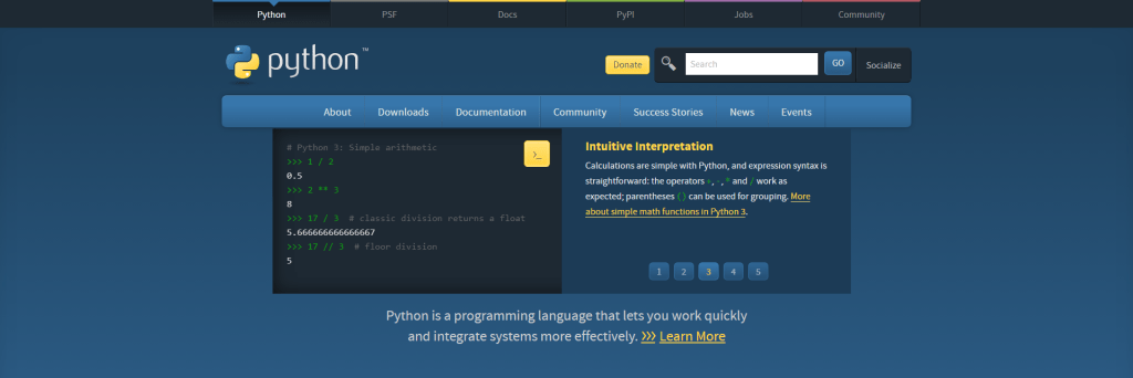 Python programming language