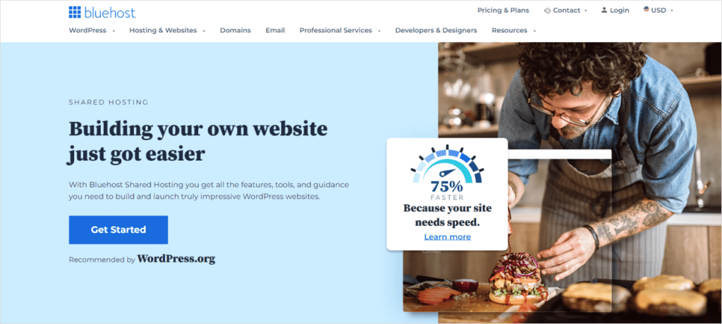Bluehost cheap shared hosting