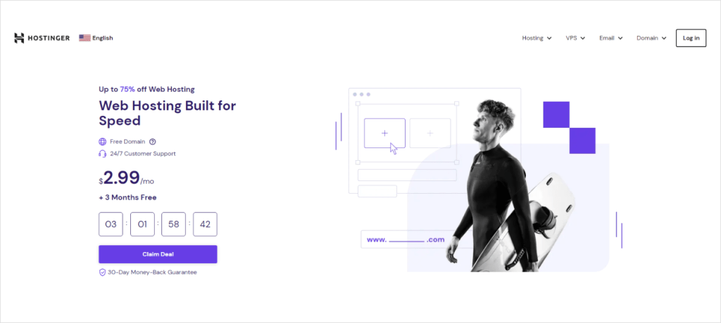 Hostinger cheap shared hosting