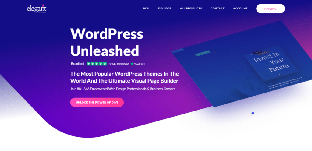 Divi website builder