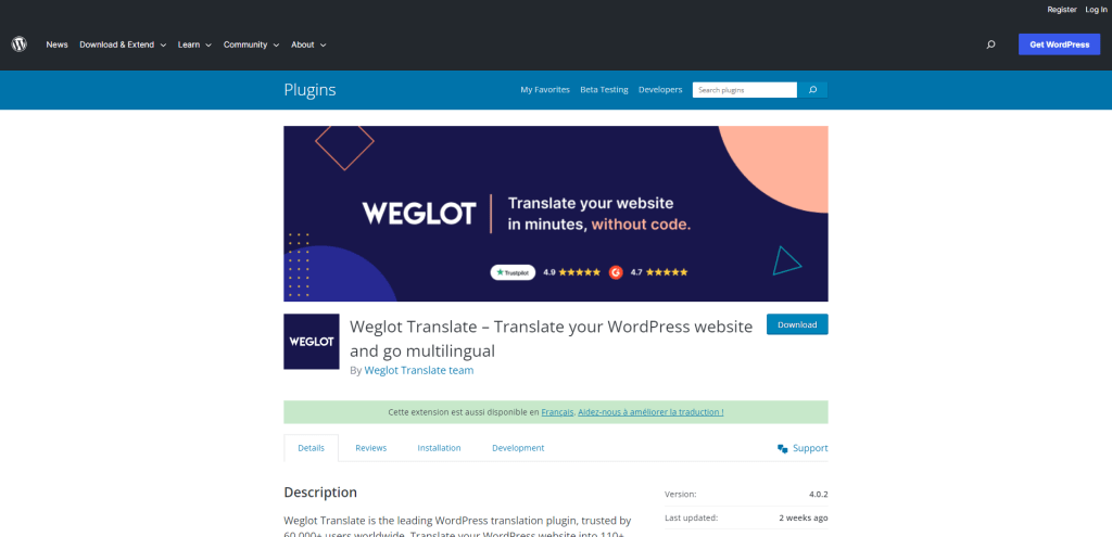Weglot Translate