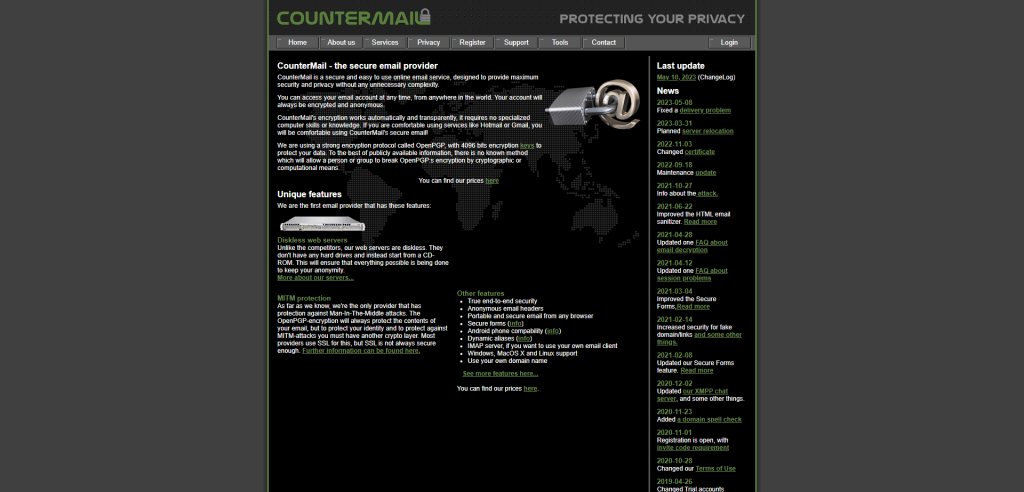 CounterMail - the secure email provider