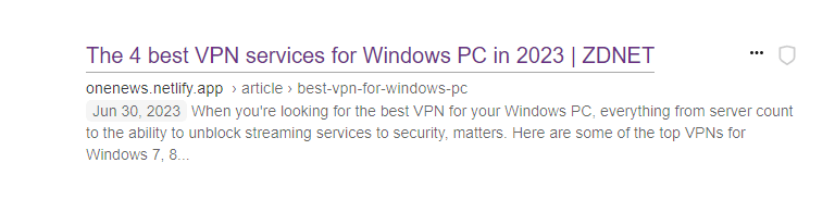 fake zdnet article