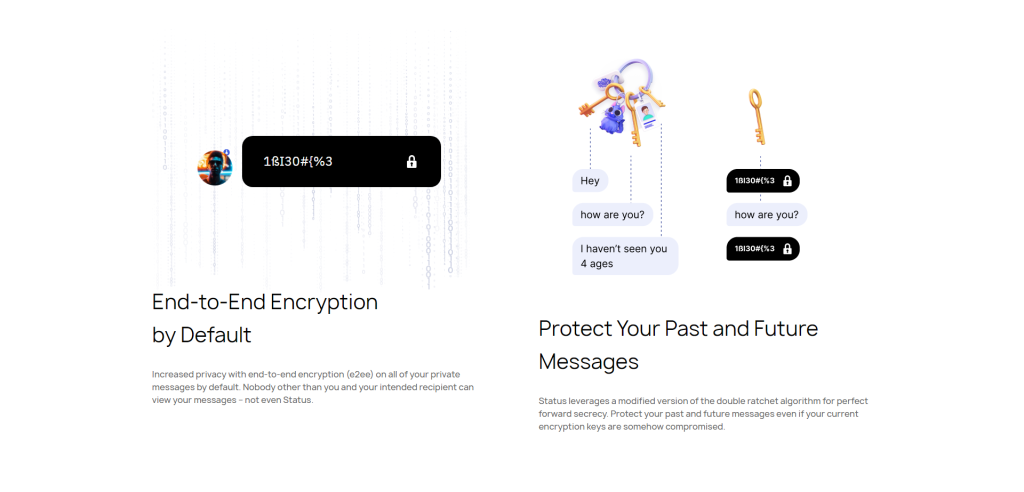 status End-to-End Encryption by default