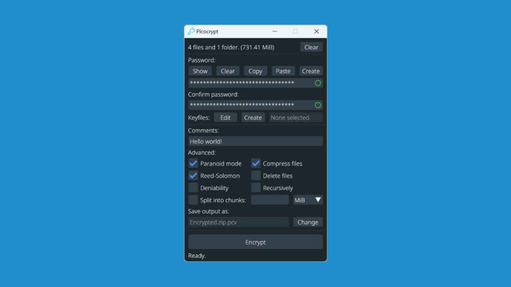 Picocrypt UI