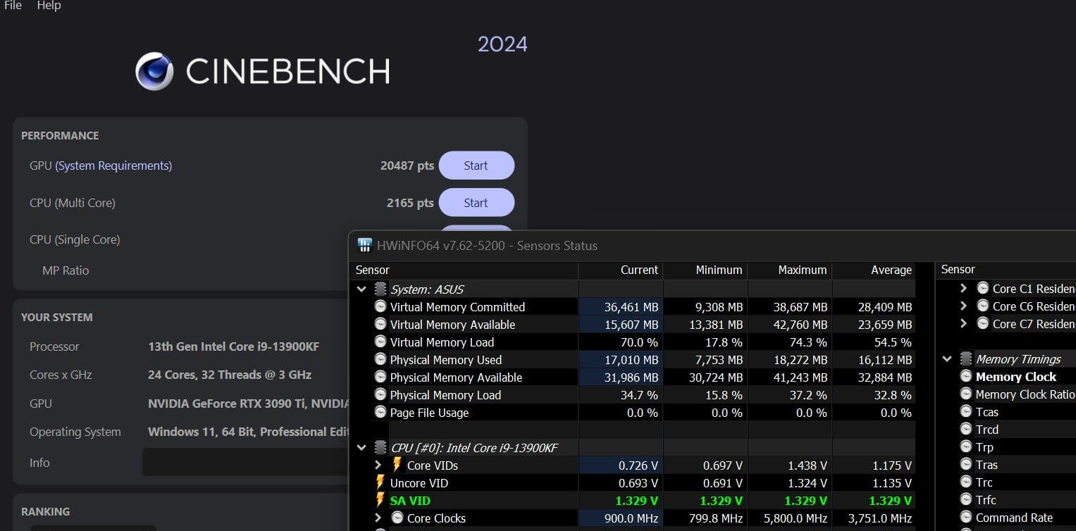cinebench test