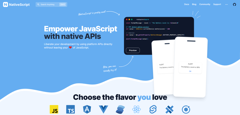 nativescript