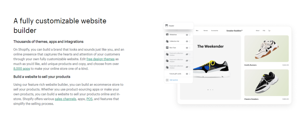 shopify visual builder