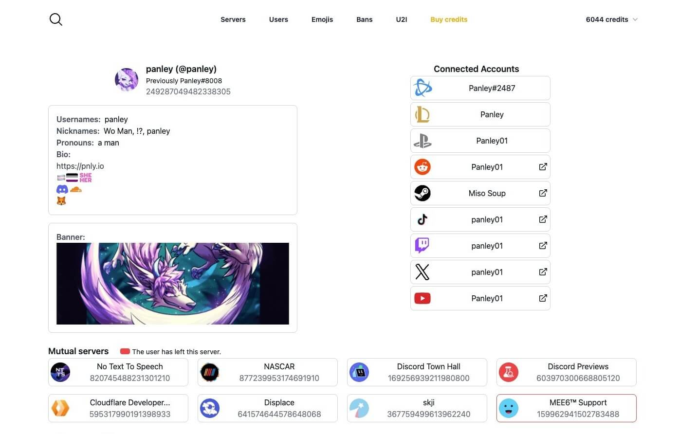 On its homepage, the owner of Spy.pet has provided a screenshot of the user interface for the platform's dashboard.
